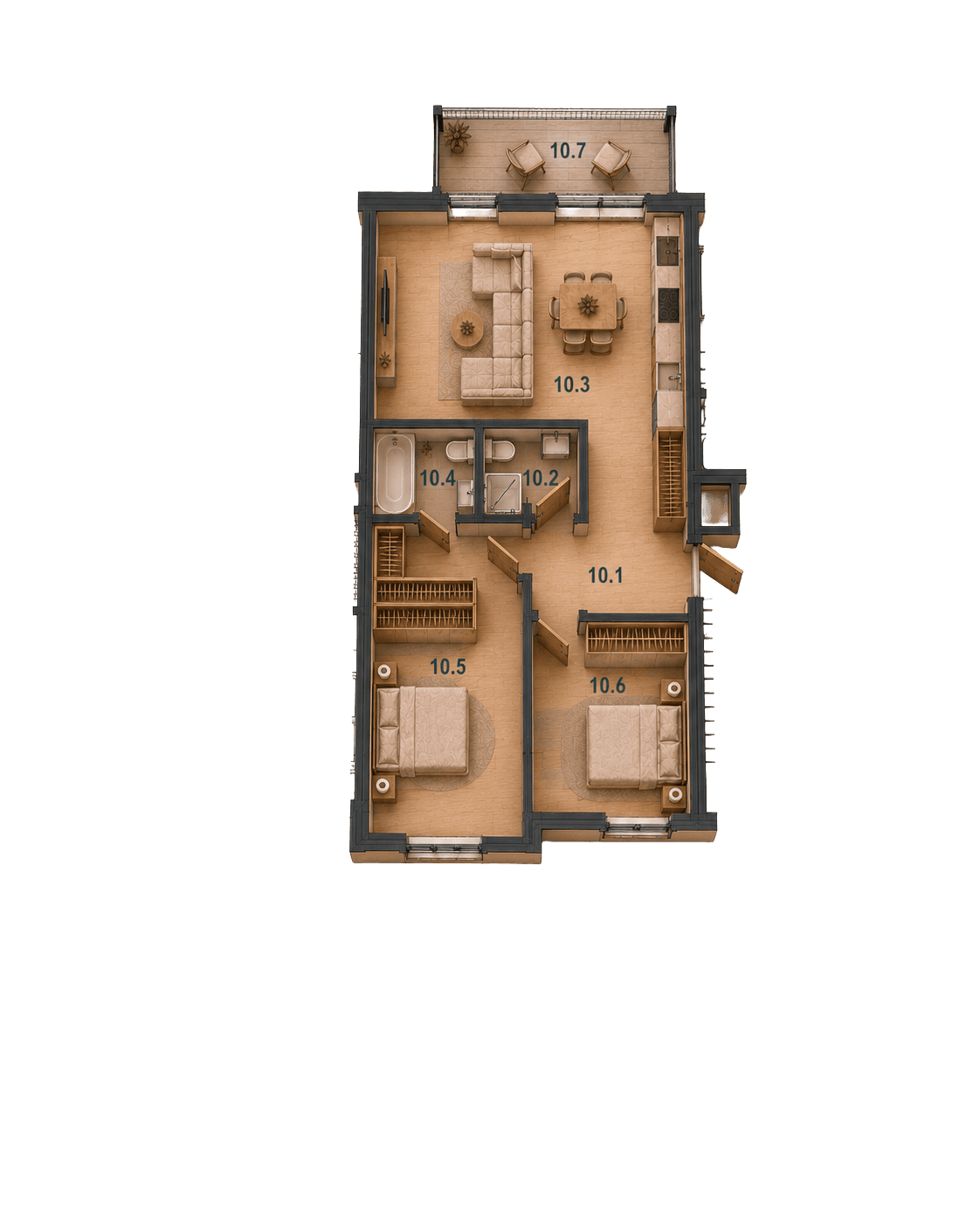 Floor plan Apartment 10