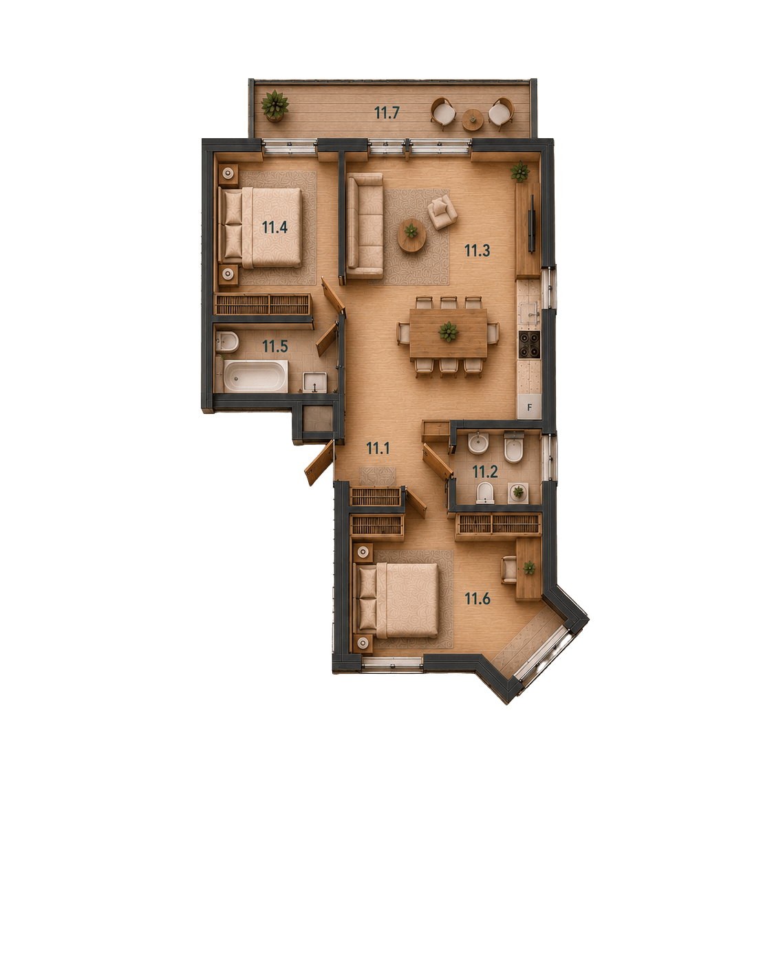 Floor plan Apartment 11