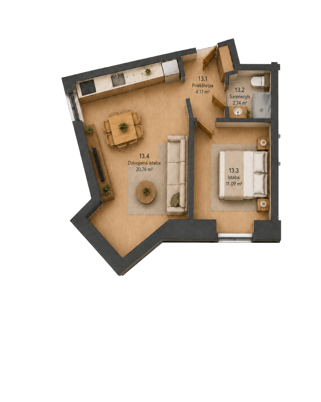 Floor plan Apartment 13