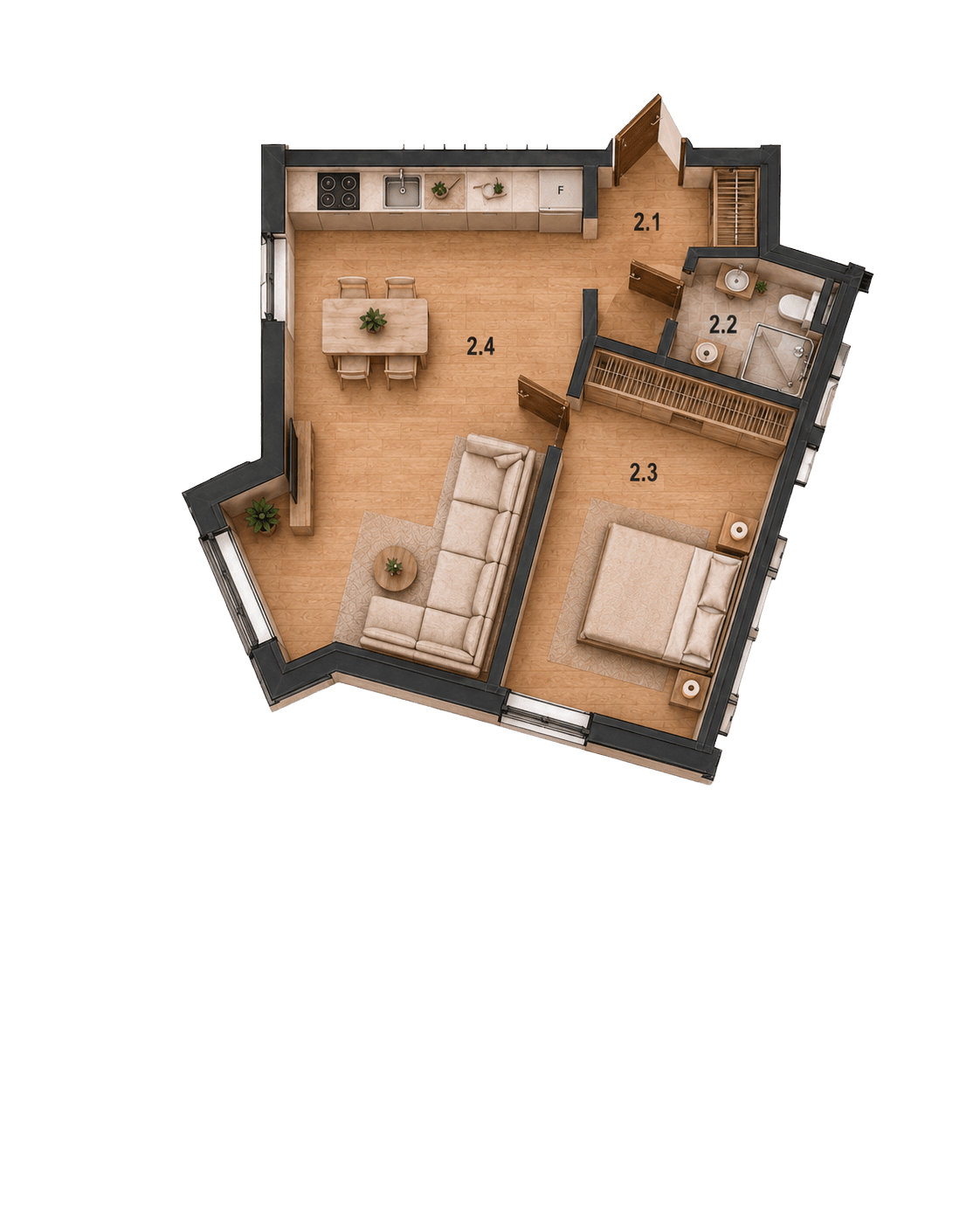 Floor plan Apartment 2