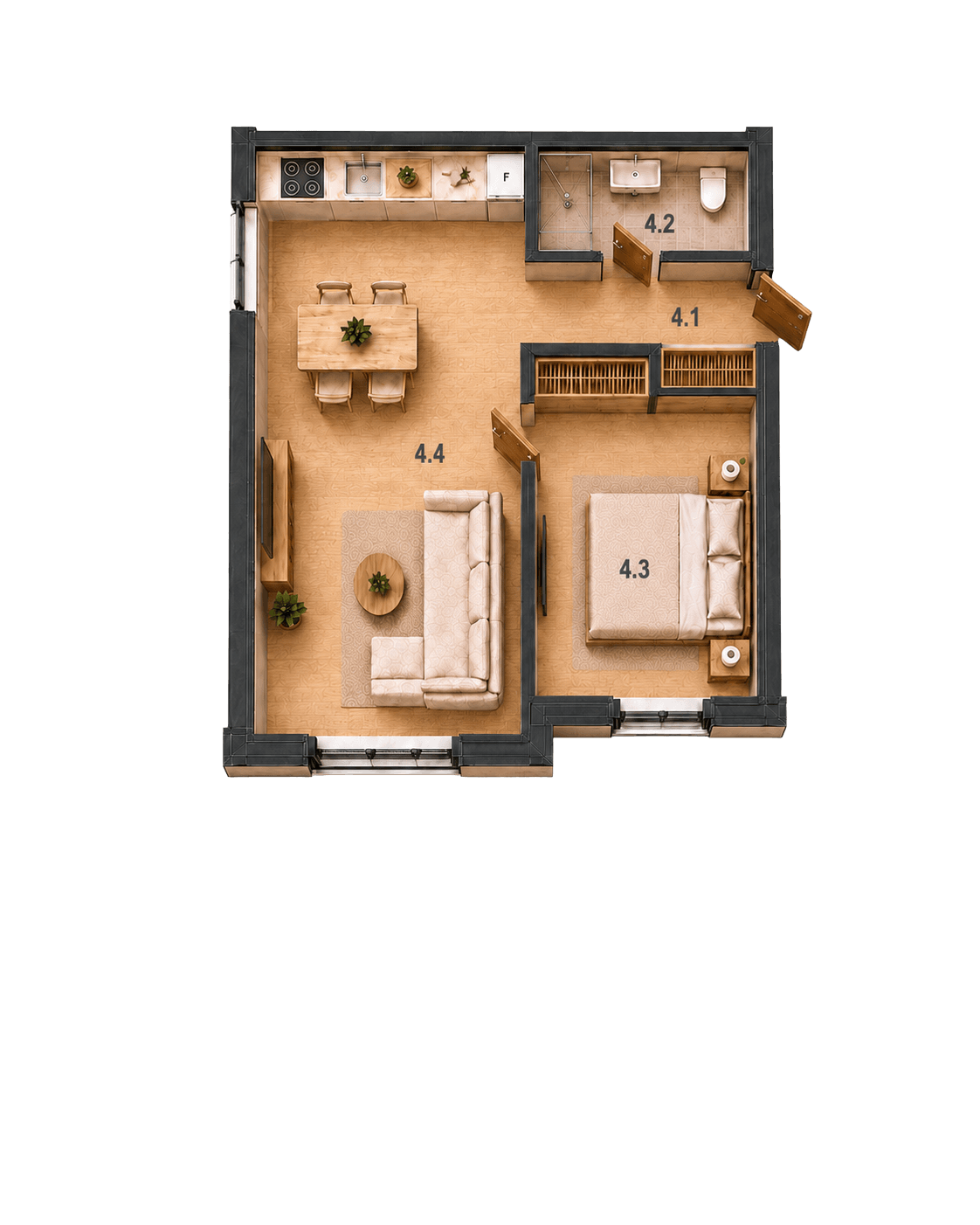 Floor plan Apartment 4