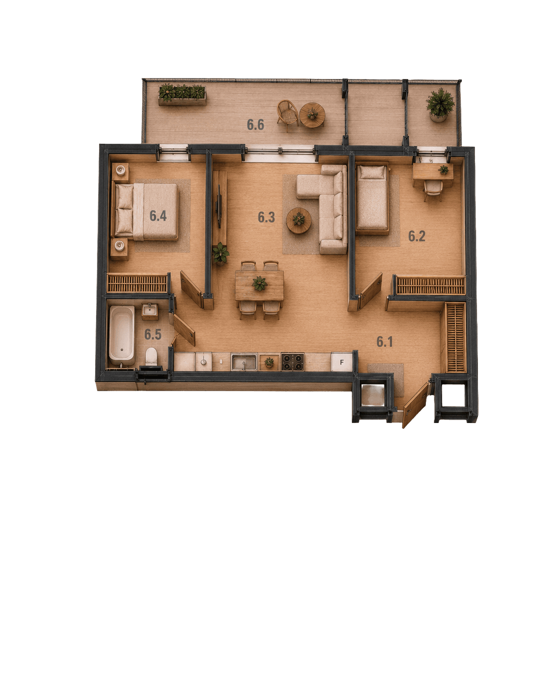 Floor plan Apartment 6