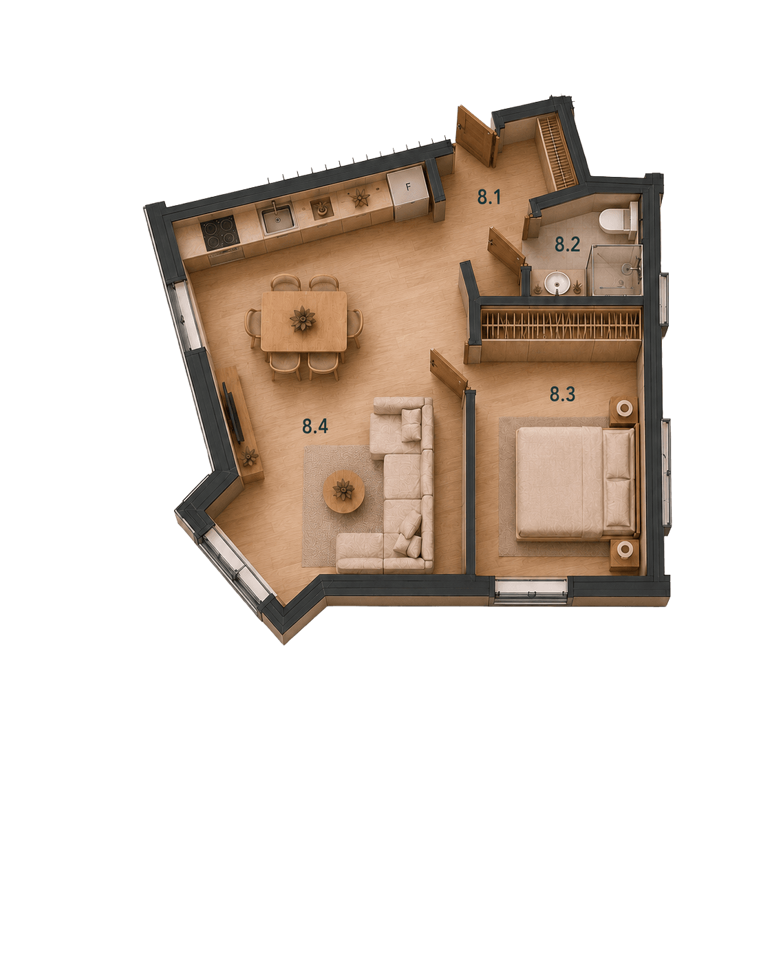 Floor plan Apartment 8